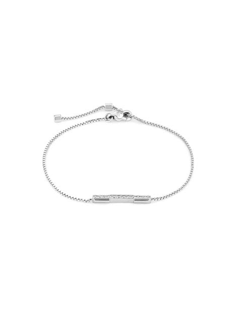 bracciale oro bianco gucci|Gucci Livermore Outlet.